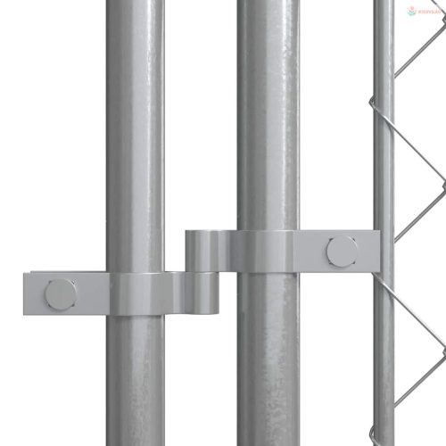 Kültéri kutyakennel tetővel 7,6 x 3,8 x 2,3 m