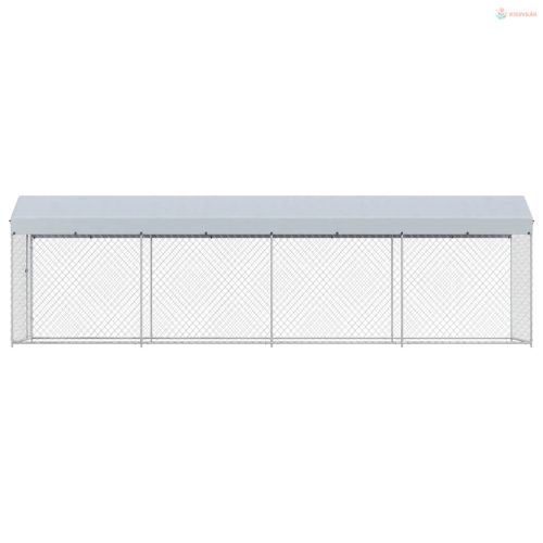 Kültéri kutyakennel tetővel 760 x 190 x 225 cm