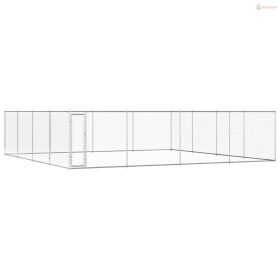 Kültéri horganyzott acél kutyakennel 760 x 760 x 185 cm