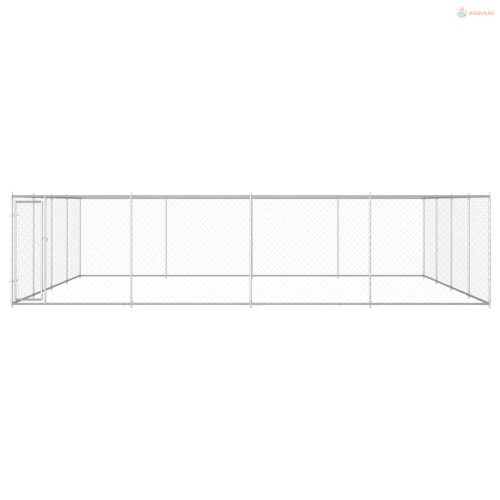 Kültéri horganyzott acél kutyakennel 760 x 760 x 185 cm