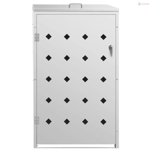 Rozsdamentes acél keret gurítható szemeteskukához 240 liter