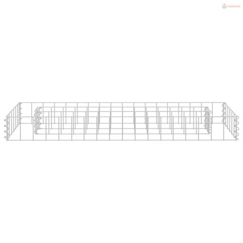 Horganyzott acél gabion magaságyás 90 x 30 x 10 cm