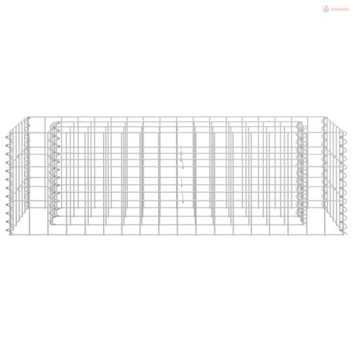 Horganyzott acél gabion magaságyás 90 x 30 x 30 cm