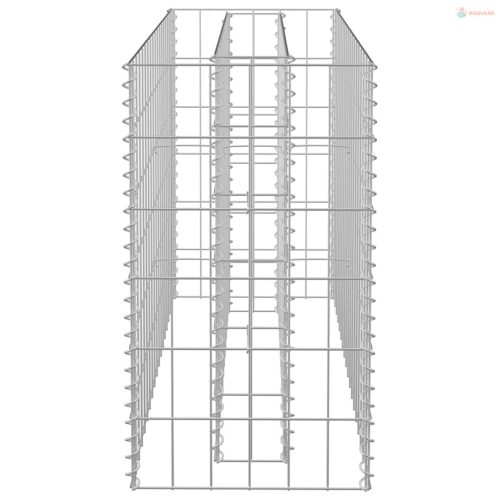 Horganyzott acél gabion magaságyás 90 x 30 x 60 cm