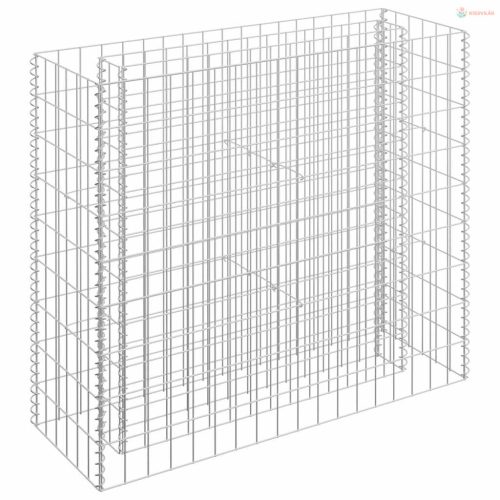 Horganyzott acél gabion magaságyás 90 x 30 x 90 cm