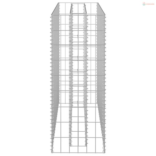 Horganyzott acél gabion magaságyás 90 x 30 x 90 cm