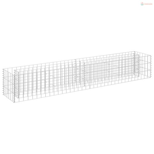 Horganyzott acél gabion magaságyás 180 x 30 x 30 cm