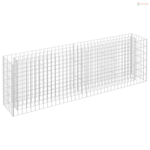 Horganyzott acél gabion magaságyás 180 x 30 x 60 cm