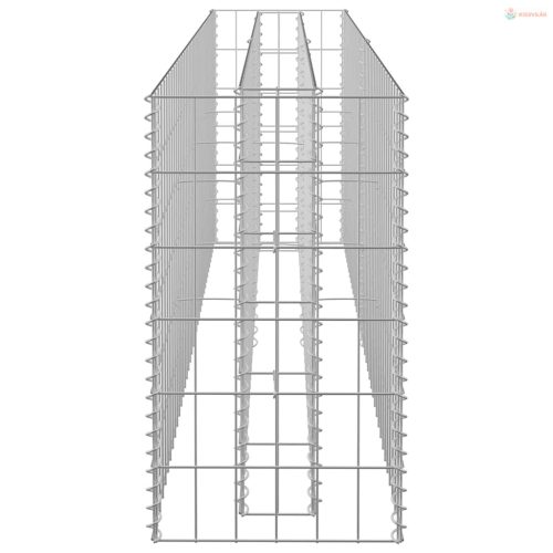Horganyzott acél gabion magaságyás 180 x 30 x 60 cm
