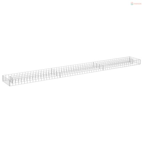 Horganyzott acél gabion magaságyás 270 x 30 x 10 cm