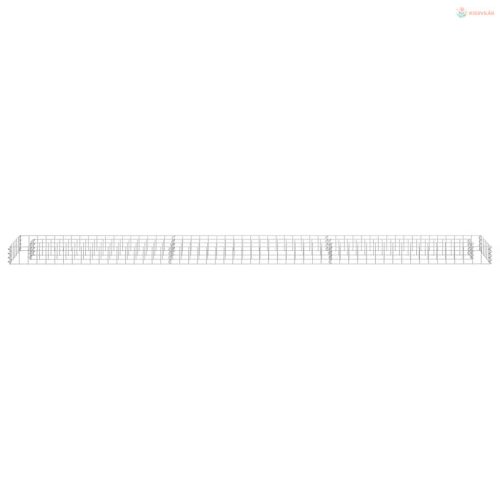 Horganyzott acél gabion magaságyás 270 x 30 x 10 cm