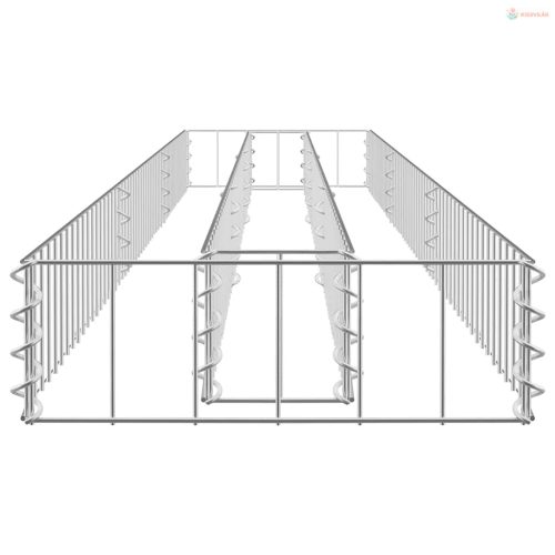 Horganyzott acél gabion magaságyás 270 x 30 x 10 cm
