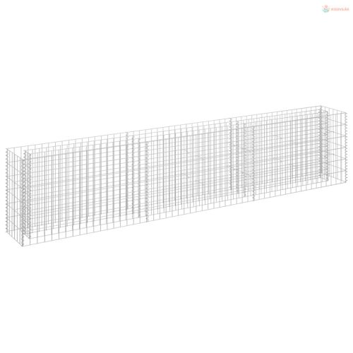 Horganyzott acél gabion magaságyás 270 x 30 x 60 cm