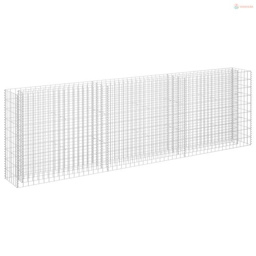 Horganyzott acél gabion magaságyás 270 x 30 x 90 cm