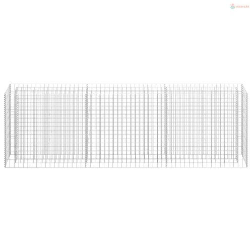 Horganyzott acél gabion magaságyás 270 x 30 x 90 cm