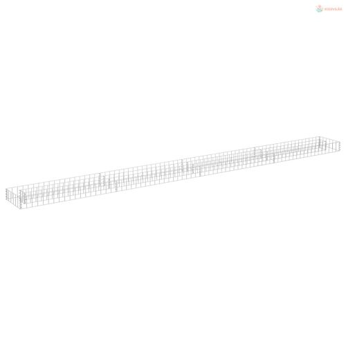 Horganyzott acél gabion magaságyás 360 x 30 x 10 cm