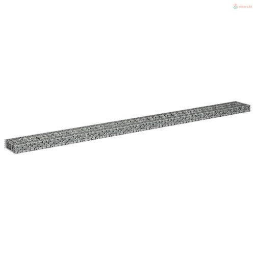 Horganyzott acél gabion magaságyás 360 x 30 x 10 cm