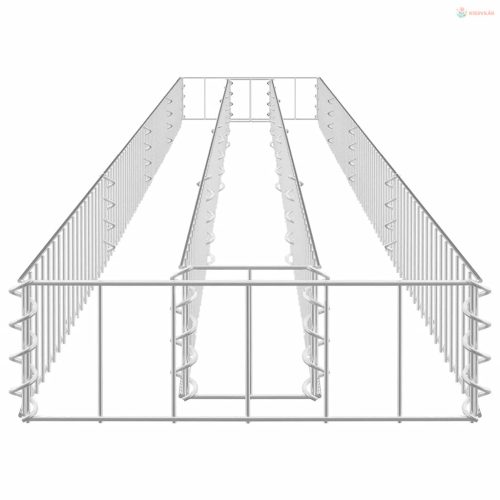 Horganyzott acél gabion magaságyás 360 x 30 x 10 cm