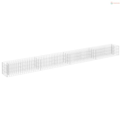 Horganyzott acél gabion magaságyás 360 x 30 x 30 cm