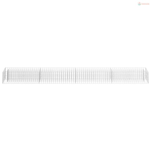 Horganyzott acél gabion magaságyás 360 x 30 x 30 cm