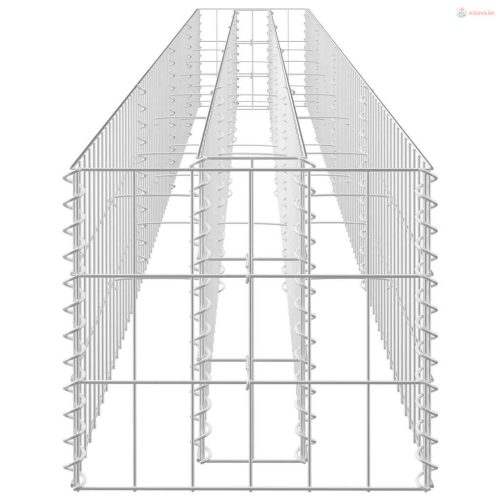 Horganyzott acél gabion magaságyás 360 x 30 x 30 cm
