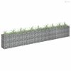 Horganyzott acél gabion magaságyás 360 x 30 x 60 cm