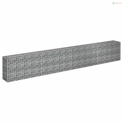 Horganyzott acél gabion magaságyás 360 x 30 x 60 cm