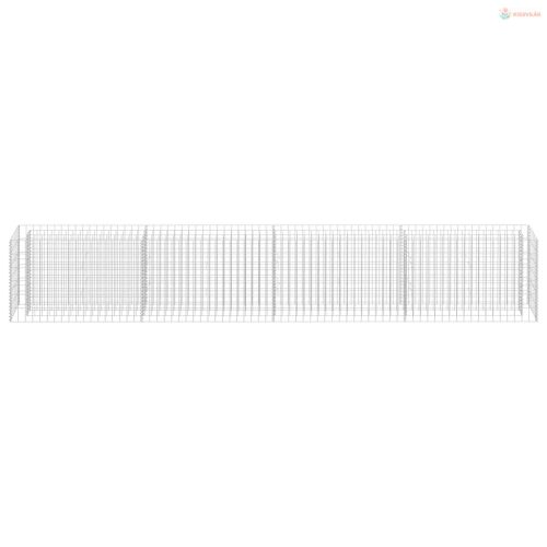 Horganyzott acél gabion magaságyás 360 x 30 x 60 cm