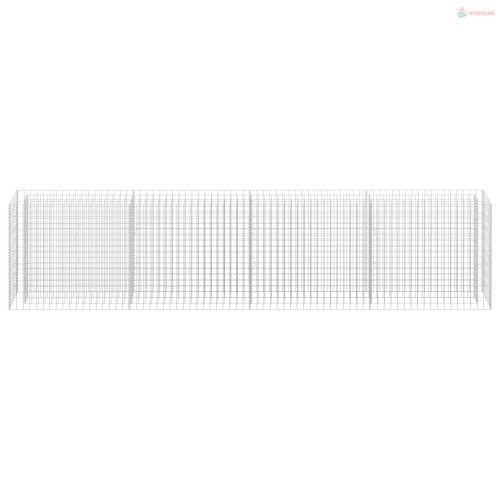 Horganyzott acél gabion magaságyás 360 x 30 x 90 cm