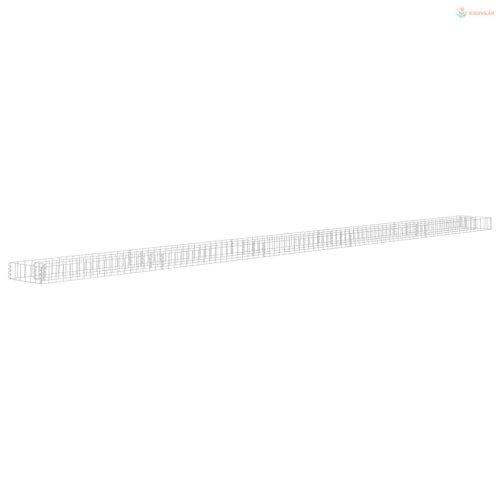 Horganyzott acél gabion magaságyás 450 x 30 x 10 cm