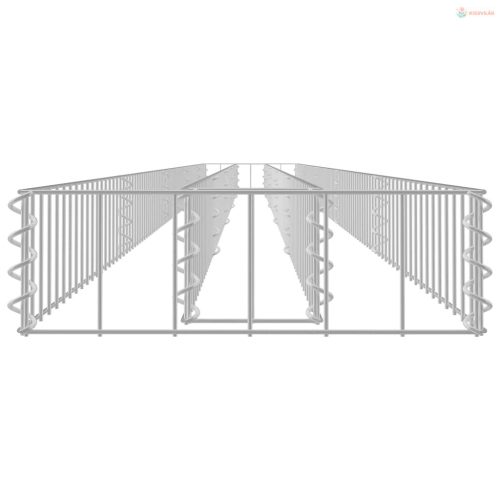 Horganyzott acél gabion magaságyás 450 x 30 x 10 cm