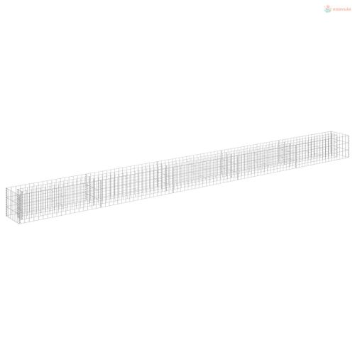 Horganyzott acél gabion magaságyás 450 x 30 x 30 cm