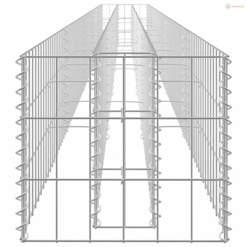 Horganyzott acél gabion magaságyás 450 x 30 x 30 cm