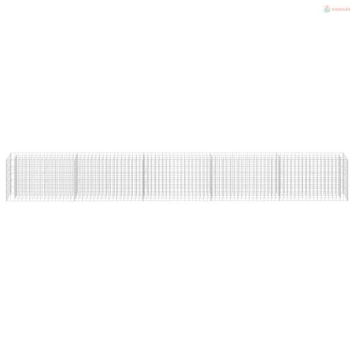 Horganyzott acél gabion magaságyás 450 x 30 x 60 cm