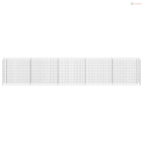 Horganyzott acél gabion magaságyás 450 x 30 x 90 cm