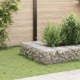 Kocka alakú acélhuzal gabion magaságyás 30 x 30 x 30 cm