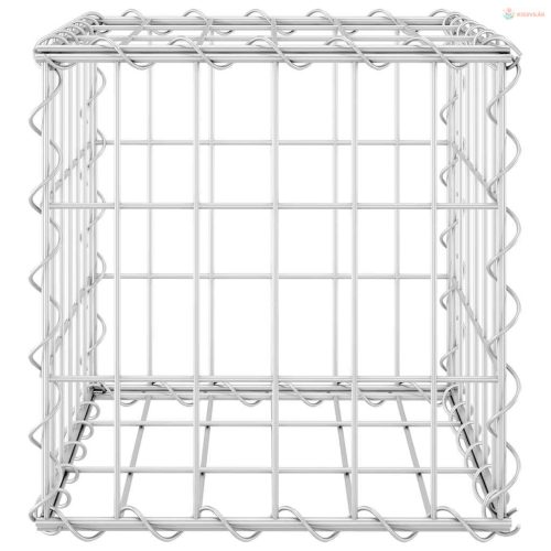 Kocka alakú acélhuzal gabion magaságyás 30 x 30 x 30 cm