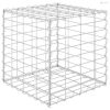 Kocka alakú acélhuzal gabion magaságyás 40 x 40 x 40 cm