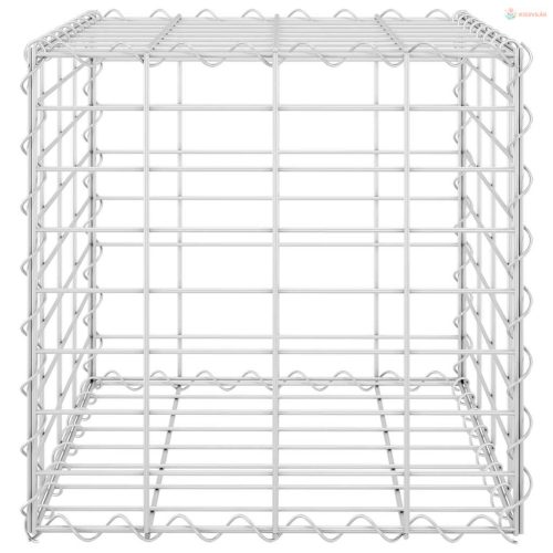Kocka alakú acélhuzal gabion magaságyás 40 x 40 x 40 cm