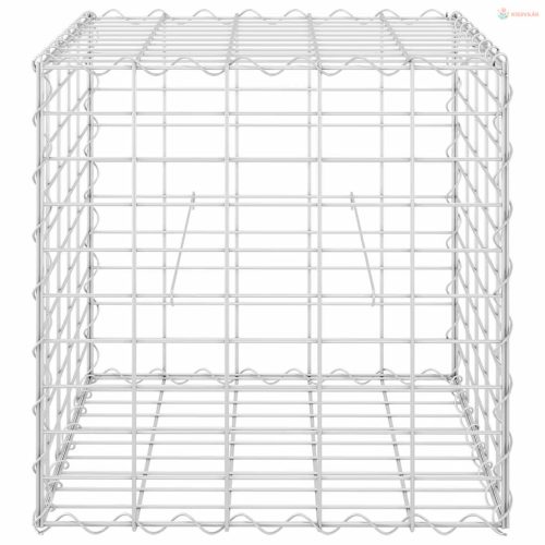 Kocka alakú acélhuzal gabion magaságyás 50 x 50 x 50 cm