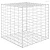 Kocka alakú acélhuzal gabion magaságyás 60 x 60 x 60 cm