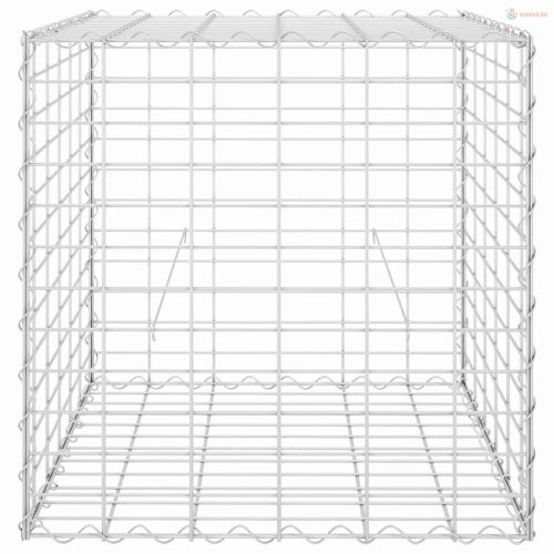 Kocka alakú acélhuzal gabion magaságyás 60 x 60 x 60 cm