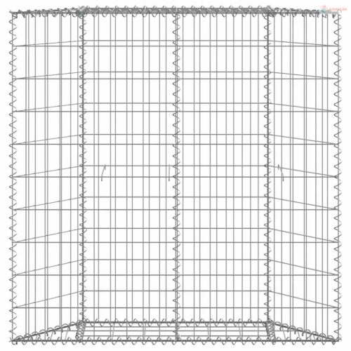 Trapéz alakú horganyzott acél gabion magaságyás 100x20x100 cm