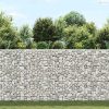 Trapéz alakú horganyzott acél gabion magaságyás 150x20x100 cm
