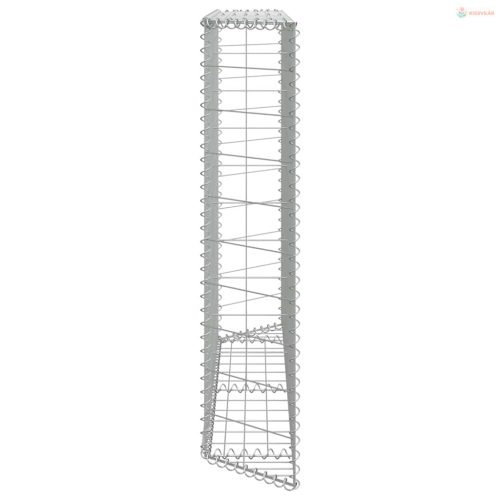 Trapéz alakú horganyzott acél gabion magaságyás 150x20x100 cm