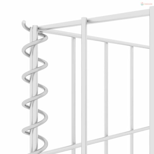 H alakú acéldrót virágtartó gabion 260 x 40 x 80 cm