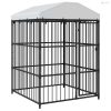 Kültéri kutyakennel tetővel 150 x 150 x 210 cm
