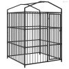 Kültéri kutyakennel tetővel 150 x 150 x 210 cm