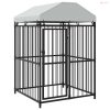 Kültéri kutyakennel tetővel 120 x 120 x 150 cm