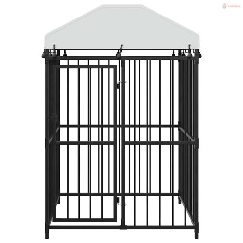 Kültéri kutyakennel tetővel 120 x 120 x 150 cm